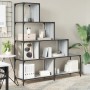 Librería con 4 peldaños madera gris Sonoma 139x33,5x149 cm de , Librerías y estanterías - Ref: Foro24-842479, Precio: 124,64 ...
