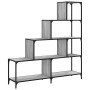 Librería con 4 peldaños madera gris Sonoma 139x33,5x149 cm de , Librerías y estanterías - Ref: Foro24-842479, Precio: 124,64 ...