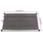 Plato de ducha de jardín WPC acero inoxidable gris 110x62 cm de vidaXL, Platos de ducha - Ref: Foro24-48205, Precio: 100,97 €...