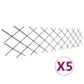 Valla enrejada de sauce 5 piezas 180x60 cm de vidaXL, Paneles de vallas - Ref: Foro24-146072, Precio: 36,95 €, Descuento: %