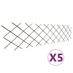Willow trellis fence 5 pieces 180x60 cm by vidaXL, fence panels - Ref: Foro24-146072, Price: 28,44 €, Discount: %