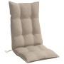 Cojines de silla con respaldo alto 6 uds tela Oxford gris taupe de , Cojines para sillas y sofás - Ref: Foro24-377628, Precio...