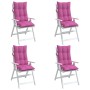 Cojines para silla con respaldo alto 4 uds tela Oxford rosa de , Cojines para sillas y sofás - Ref: Foro24-377663, Precio: 11...