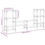 Mueble de TV madera de ingeniería marrón roble 206,5x28,5x95 cm de , Muebles TV - Ref: Foro24-842485, Precio: 95,14 €, Descue...