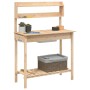 Mesa para macetas con fregadero madera abeto 147,5x44x139,5 cm de , Soportes para macetas - Ref: Foro24-156346, Precio: 90,23...