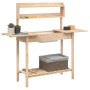 Mesa para macetas con fregadero madera abeto 147,5x44x139,5 cm de , Soportes para macetas - Ref: Foro24-156346, Precio: 90,23...
