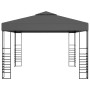 Carpa cenador de jardín gris antracita 3x3 m de vidaXL, Carpas y cenadores - Ref: Foro24-48034, Precio: 249,60 €, Descuento: %