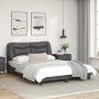 Estructura de cama con cabecero cuero sintético gris 140x200cm de , Camas y somieres - Ref: Foro24-3208005, Precio: 214,21 €,...