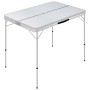 Mesa de camping plegable con 2 bancos aluminio blanco de vidaXL, Mobiliario de camping - Ref: Foro24-48181, Precio: 94,45 €, ...