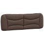 Estructura de cama cabecero cuero sintético marrón 160x200 cm de , Camas y somieres - Ref: Foro24-3208011, Precio: 268,85 €, ...