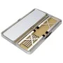 Mesa de camping plegable con 2 bancos aluminio blanco de vidaXL, Mobiliario de camping - Ref: Foro24-48181, Precio: 100,44 €,...