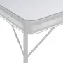 Mesa de camping plegable con 2 bancos aluminio blanco de vidaXL, Mobiliario de camping - Ref: Foro24-48181, Precio: 100,44 €,...