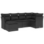 Set de sofás de jardín 6 piezas y cojines ratán sintético negro de , Conjuntos de jardín - Ref: Foro24-3263171, Precio: 387,9...