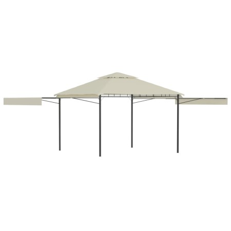 Cenador con tejado doble extensible crema 3x3x2,75m 180g/m² de vidaXL, Carpas y cenadores - Ref: Foro24-48003, Precio: 227,77...