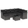 Set de sofás de jardín 8 piezas y cojines ratán sintético negro de , Conjuntos de jardín - Ref: Foro24-3263221, Precio: 493,6...