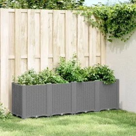 Jardinera PP gris claro 160x40x53 cm de , Maceteros y jardineras - Ref: Foro24-367857, Precio: 125,31 €, Descuento: %