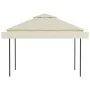 Cenador con tejado doble extensible crema 3x3x2,75m 180g/m² de vidaXL, Carpas y cenadores - Ref: Foro24-48003, Precio: 224,88...