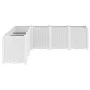 Jardinera PP blanco 160x160x53 cm de , Maceteros y jardineras - Ref: Foro24-367869, Precio: 210,59 €, Descuento: %