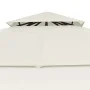 Cenador con tejado doble extensible crema 3x3x2,75m 180g/m² de vidaXL, Carpas y cenadores - Ref: Foro24-48003, Precio: 224,88...