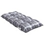 Cojines para silla respaldo bajo 2 uds tela Oxford cuadros gris de , Cojines para sillas y sofás - Ref: Foro24-377713, Precio...