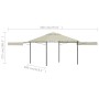Cenador con tejado doble extensible crema 3x3x2,75m 180g/m² de vidaXL, Carpas y cenadores - Ref: Foro24-48003, Precio: 227,77...
