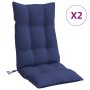 Cojines para silla respaldo alto 2 uds tela Oxford azul marino de , Cojines para sillas y sofás - Ref: Foro24-377668, Precio:...