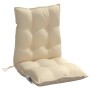 Cojines para silla con respaldo bajo 2 uds tela Oxford beige de , Cojines para sillas y sofás - Ref: Foro24-377680, Precio: 5...