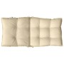 Cojines para silla con respaldo bajo 2 uds tela Oxford beige de , Cojines para sillas y sofás - Ref: Foro24-377680, Precio: 5...