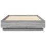 Estructura de cama con luces LED gris Sonoma 90x190 cm de , Camas y somieres - Ref: Foro24-839544, Precio: 102,68 €, Descuent...