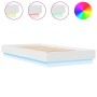 Estructura de cama con luces LED blanco 75x190 cm de , Camas y somieres - Ref: Foro24-839546, Precio: 102,22 €, Descuento: %