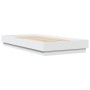 Estructura de cama con luces LED blanco 75x190 cm de , Camas y somieres - Ref: Foro24-839546, Precio: 102,22 €, Descuento: %
