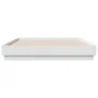 Estructura de cama con luces LED blanco 140x200 cm de , Camas y somieres - Ref: Foro24-3209793, Precio: 180,00 €, Descuento: %