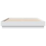 Estructura de cama con luces LED blanco 160x200 cm de , Camas y somieres - Ref: Foro24-3209779, Precio: 154,47 €, Descuento: %
