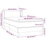 Cama box spring con colchón terciopelo gris claro 100x200 cm de vidaXL, Camas y somieres - Ref: Foro24-3127415, Precio: 313,4...