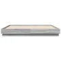 Bed frame with LED lights Sonoma gray 200x200 cm by , Beds and slatted bases - Ref: Foro24-3209770, Price: 159,77 €, Discount: %
