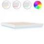 Estructura de cama con luces LED blanco 180x200 cm de , Camas y somieres - Ref: Foro24-3209772, Precio: 155,64 €, Descuento: %