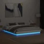 Estructura de cama con luces LED blanco 180x200 cm de , Camas y somieres - Ref: Foro24-3209772, Precio: 155,64 €, Descuento: %