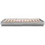 Estructura de cama con luces LED gris Sonoma 150x200 cm de , Camas y somieres - Ref: Foro24-3209791, Precio: 185,47 €, Descue...