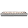 Estructura de cama con luces LED gris Sonoma 140x200 cm de , Camas y somieres - Ref: Foro24-3209798, Precio: 182,82 €, Descue...