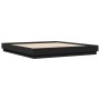 Estructura de cama madera de ingeniería negra 200x200 cm de , Camas y somieres - Ref: Foro24-3209829, Precio: 152,76 €, Descu...
