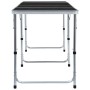 Mesa de camping plegable de aluminio gris 240x60 cm de vidaXL, Mobiliario de camping - Ref: Foro24-48177, Precio: 128,72 €, D...