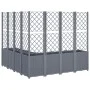 Jardinera con enrejado PP gris 160x160x140 cm de , Maceteros y jardineras - Ref: Foro24-367881, Precio: 265,74 €, Descuento: %