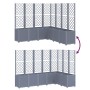 Jardinera con enrejado PP gris 160x160x140 cm de , Maceteros y jardineras - Ref: Foro24-367881, Precio: 272,38 €, Descuento: %