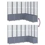 Jardinera con enrejado PP gris 160x160x140 cm de , Maceteros y jardineras - Ref: Foro24-367881, Precio: 265,74 €, Descuento: %