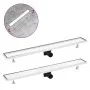 Desagüe de ducha con cubierta 2 en 1 acero inoxidable 93x14 cm de vidaXL, Desagües - Ref: Foro24-146010, Precio: 52,24 €, Des...