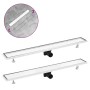 Desagüe de ducha con cubierta 2 en 1 acero inoxidable 93x14 cm de vidaXL, Desagües - Ref: Foro24-146010, Precio: 53,05 €, Des...