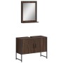 Set de muebles de baño 2 pzas madera de ingeniería marrón roble de , Muebles de baño - Ref: Foro24-3214343, Precio: 88,87 €, ...