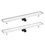 Desagüe de ducha con cubierta 2 en 1 acero inoxidable 93x14 cm de vidaXL, Desagües - Ref: Foro24-146010, Precio: 52,24 €, Des...
