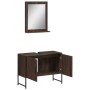 Set de muebles de baño 2 pzas madera de ingeniería marrón roble de , Muebles de baño - Ref: Foro24-3214343, Precio: 88,87 €, ...