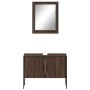 Set de muebles de baño 2 pzas madera de ingeniería marrón roble de , Muebles de baño - Ref: Foro24-3214343, Precio: 88,87 €, ...